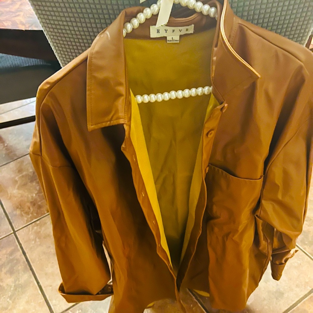 HYFVE Brown Leather Jacket